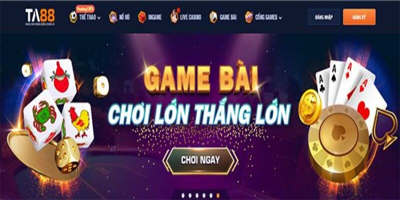 Game bài là lựa chọn hàng đầu của tất cả hội viên